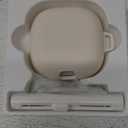 SURITCH for SHOKZ New OpenFit 2 Case Cover, Magnetic Locking Cases for SHOKZ OpenFit 2 Open-Ear Headphones, Shockproof Bumper Protective Covers with Carabiner & Keyring & Cleaner Kit, White