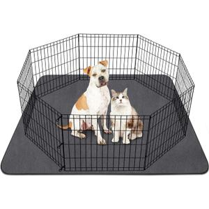 SIWA MARY Washable Pee Pads for Dogs, 48"x48" Reusable Pee Pads Non-Slip Dog Pee Pads Heavy Absorbency Puppy Pee Pads Quick Dry Whelping Pads/Waterproof Puppy Training Pad for Playpen, Crate, Floor (48x48 Inch (Pack of 1))