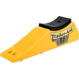 Camco Trailer Aid Plus - 5 1/2" Lift Tandem Tire Trailer Ramp - Quickly Change RV & Trailer Tires Without Unloading Cargo - Trailer & RV Accessories for Easier Hauling (21002) (Yellow)
