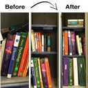Locker Organizer Shelf Adjustable Width and Height, Ideal Locker for School, Office, and Gym Lockers (Black), 11 inches x 12 inches x 9.5 inches