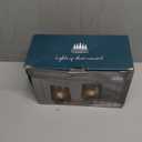 Battery Operated Lamp with Timer, Set of 2 Small Cozy Table Lamp Decorative Ambient Glass Lamp for Bedside & Home Decor, Aesthetic Cordless Battery Powered Accent Lamp for Living Room Shelf, Amber