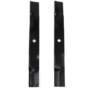 CRAFTSMAN CMXGZAM110106 Mulching Blade for 46-Inch Cutting Decks, Lawn Tractors and Zero-Turn Riding Mowers, OE #04268, Set of 2