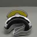 Magnetic Ski Goggles Snow Snowboard Goggles UV400 OTG Snowboarding Goggle for Men Women Adult (White Frame Silver, Polarized-len)