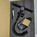 HANLIAN Single Handle Pull Out Bathroom Vessel Sink Faucet with Rotating Spout, Modern Single Hole Tall Bathroom Faucet with Pull Down Sprayer, One Hole High Bathroom Sink Faucet Black with 3 Modes