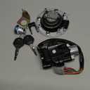 RAYANA Ignition Switch+Gas Fuel Tank Cap+Seat Lock+Keys Compatible for Suzuki GSXR600 GSXR750 GSXR1000 2005-2015 Ignition Switch Gas Cap Cover Seat Lock Key
