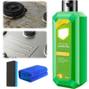 Cleaning Milk House Cleaner,Powerful Multifunctional Cleaner,Powerful Multifunctional Concentrated Cleansing Lotion,Multi Functional Effective cleaning Milk for Household Kitchen to Heavy Oil Stains