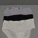 Hanes Women's Originals Ultra SuperSoft Hipster Underwear (3 Pack) (Black/Silver Opal/White) S 