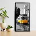 LaVie Home 20x40 Poster Frame Black, Display Pictures 20 x 40, Stable and Sturdy Picture Frame with Polished Plexiglass, Horizontal and Vertical Format of The Wall1 Pack