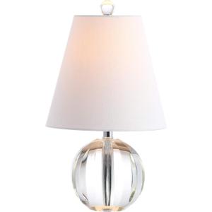 JONATHAN Y JYL2079A Goddard 16" Crystal Ball/Metal LED Table Lamp Glam Transitional Bedside Desk Nightstand Lamp for Bedroom Living Room Office College Bookcase LED Bulb Included, Clear