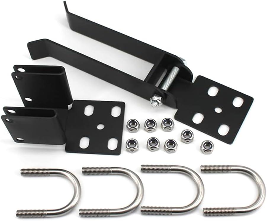 Double Gate Latches with Padlock Holes Adjustable Chain Link for 1.375in Frame