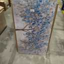 Abstract Large Wall Art Decor 29"x58" Blue White Wall Art For Living Room