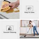 KIMODE Anti Fatigue Kitchen Mats for Floor 2 Piece,17"x47"+17"x29" Farmhouse Kitchen Rugs Non Slip Rubber Backing,Waterproof Cushioned Standing Mat for Home Decor,Office,Laundry Room,Sink,Desk,Grey