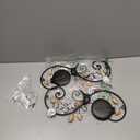 Birminwind Metal Flower Wall Art for Living Room: 2pcs 3D Floral Wall Dcor with Leaves Bird for Bedroom Kitchen - 15.16" Vintage Black and Gold Iron Decoration Outdoor