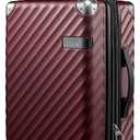 LUGGEX Luggage with Spinner Wheels - Expandable Hard Shell Suitcase With Wheels, Carry-On 20-Inch, Cherry