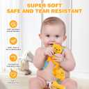 Jollybaby Crib Stroller Car Seat Toys for Baby 0-3-6-9-12 Months, Tummy Time Hanging Sensory Toys for Newborn with Music Box and Teether, Spiral Carseat Toy for Baby Boys Girls Gifts (07-Little Lion)