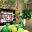 2 x Green Helium Number Balloon 40 Inch, Giant Foil Green Number 0 Birthday Balloons, Large Numbers 10 20 30 40 50 60 70 80 90 100 2025, Party Celebration Supplies Decorations