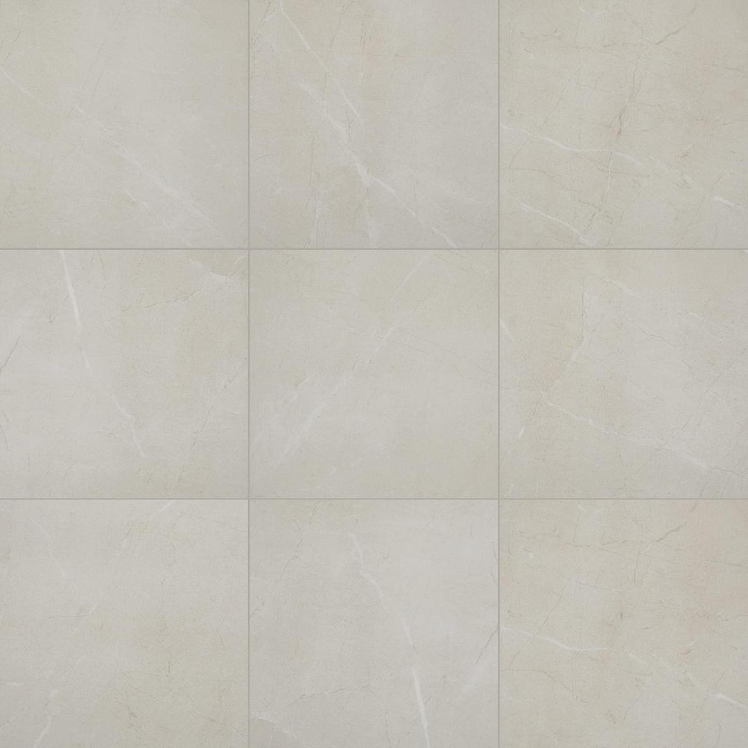 Daltile Perpetuo 12" X 12" Porcelain Marble Look Floor & Wall Tile in Polished Elegant Beige (13 pieces per carton) (12.22 sqft per carton)