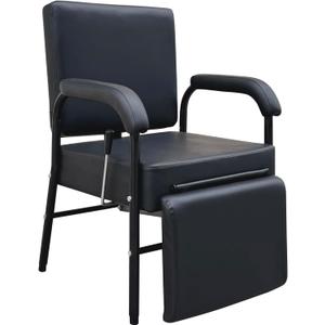 Reclining Shampoo Chairs Adjustable Height Shampoo Chairs for Salon Barber Chair Hair Stylist Chair Recline Salon Chair Spa Beauty Equipment for Hair Stylists, Tattoo Artists, Cosmetologists (Black)