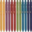 Ddaowanx Gel Pens, 12 Pcs 0.5mm Quick Dry Black Ink Pens Fine Point Smooth Writing Pens, Cute Office School Supplies Gifts for Women (12 Pcs Vintage-Black Ink)