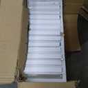 Rectangular Chandeliers 26-Lights Long Light for Entryway LED Dimmable Chandeliers Lighting Fixture Flat Sloped High Ceiling Pendant Lights Crystal for Living Room Foyer Hallway Staircase Gold