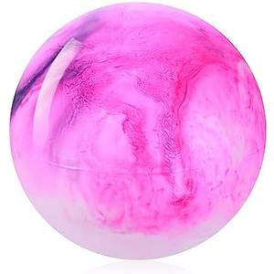 Grevosea 15 Inch Large Bouncy Ball Inflatable Balls Beach Ball Marbleized Bouncy Ball Colorful Cloud Bouncing Balls for Adults Pet Outdoor Summer Beach Party Supplies School Water Fun
