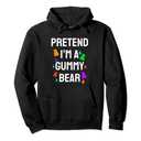 Pretend I'm A Gummy Bear Costume Funny Halloween Gummy Bear Pullover Hoodie, S, Black