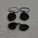 3Pcs Optics Binocular Caps Rubber Objective Lens Caps Binoculars Protective Covers for Compact Binoculars (12.00X6.00X1.00CM, Black)