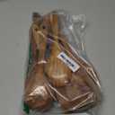 Wooden Non-Stick Kitchen Pan Toolset 7 Pieces Set, Natural Kitchen Utensils Spatula, Wooden Cooking Utensils Spoons, Fried Spatula and Salad Fork