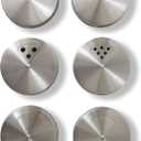 Mason Jar Spice Shaker Lids Stainless Steel 6 Pack Adjustable Spice Lids for Mason Jars Wide Mouth Seasoning Salt Pepper Dispenser Tops for Ball Canning Jars