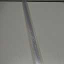 Frameless Shower Door Bottom Seal with Drip Rail for 3/8"(10mm) Glass, Length 27.5"/0.7m, Glass Door Sweep Stop Shower Leaking Clear