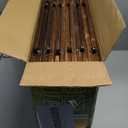 RELIANCER 12' Wooden Garden Pathway,Outdoor Roll Out Cedar Straight Walkway,Patio Path Decorative Garden Boardwalk Walkways,Weather-Resistant Roll Up Beach Wood Road Floor,Wedding Party Pathwaysc