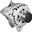 11648N New Alternator Replacement for L4 2.5L Nissan Rogue 2014-2018, 12V 120A 6-Groove Clutch Pulley Clockwise, 23100-4BA0A, 23100-4BA0B, TG12C152