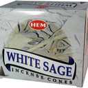 White Sage Incense Cones and Cone Incense Burner Bundle Insence Insense Hem Incense