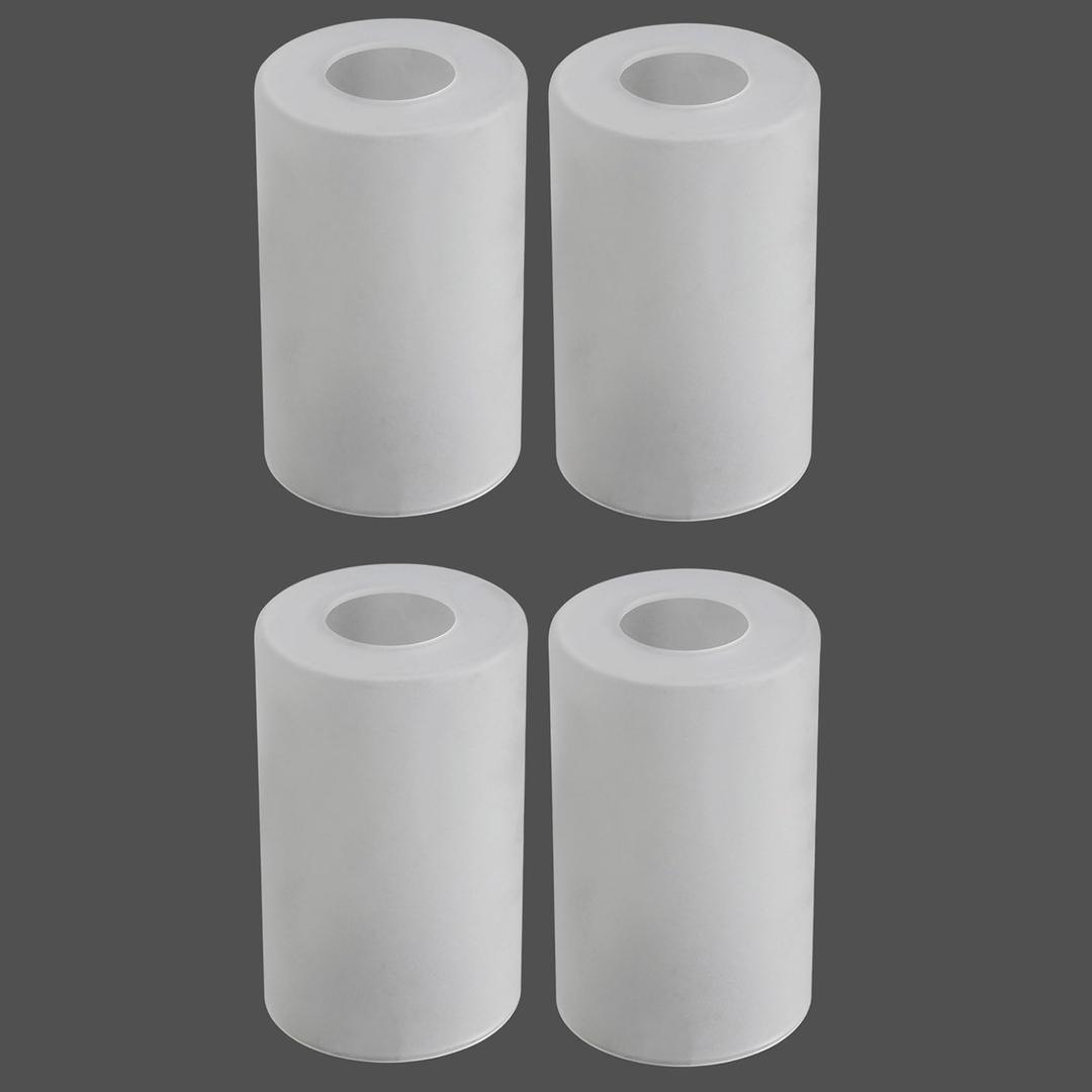 Frosted Glass Lamp Shade Replacement with 1-5/8-inches Fitter Opening for Pendant Light Chandelier Wall Sconce (4 Packs) A00097