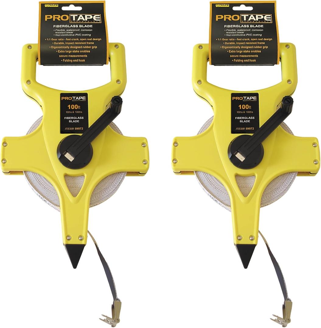 Fiberglass Open Reel ProTapes  Engineers. Open Reel Fiberglass Blade 1/2" x 300'; 10ths/100ths (2 Pack)