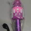 Move2Play, Kids Karaoke Microphone | Includes Stickers & Bluetooth | Kids Birthday Gift | Toy for All Ages 2, 3, 4, 5, 6+ Year Old Girls, Boys & Toddlers (Pink/Purple)
