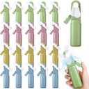 Wonderjune 24 Pcs Mini Hand Press Fan Bulk Small Portable Summer Fan Plastic Handheld Manual Personal Cooling Party Favor Summer Outdoor Travel Camping Gifts, No Battery Included, About 3.94 Inches/ 10 Cm