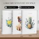 Decorative Books for Home Decor | Set of 3 Fake/Faux Books for Decoration Coffee Table and Shelves | Decorative Book with Real Blank Pages | Neutral Hardcover Aesthetic Book Set for Modern Dcor