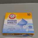 Arm & Hammer Power Sheets Laundry Detergent, Fresh Linen 50ct, up to 100 Small Loads (Packaging may vary)