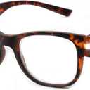 SKYWAY Reading Glasses Lighted Rechargeable Bright LED Readers with Lights Eyewear Clear Vision Unisex,  Square-Tortoiseshell