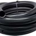 Sealproof Flexible PVC Pipe 2 Inch Dia Hose 25 FT Length, Black Tubing, Schedule 40, Premium Quality Made in USA