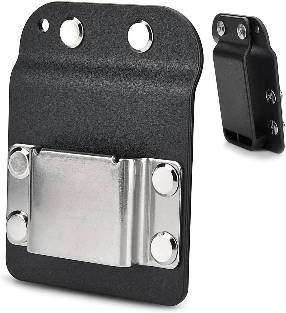Drill Holder for Tool Belt, Quick-Release Clip, Fits Up to 2" Belts - Compatible with Dewalt, Milwaukee, Ryobi Cordless Drills, Impact Drivers, and Nailers