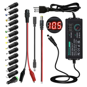 Universal Power Supply 3V~24V 3A 72W Adjustable Variable AC/DC Adapter Charger, 100V-240V AC to DC Converter with LED Voltage Display & 14 Tips & Polarity Converter & Test Lead