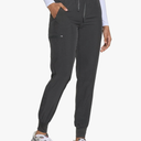 Womens Scrub Pants - Soft Stretch Yoga Style with 5 Pockets, Slim Fit Jogger Scrubs Pants for Women S