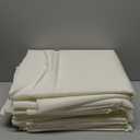 10-Pack Ivory Tablecloths for Rectangle Tables, 60 x 102 Inches, Stain-Resistant Polyester Fabric for 6 Foot Tables - Washable Table Covers for Weddings, Banquets, Birthday Parties, Events