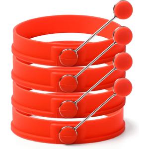 Sunsella 4" Silicone Egg & Pancake Rings - 4 Pack