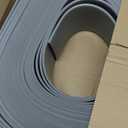 FONUNO Vinyl Wall Base Baseboard Molding Trim 4" Flexible Self Adhesive Rubber Wall Base Moulding Trim Peel and Stick Design, 4 Inch x 100 Feet, Gray