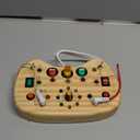 Montessori Toddler Busy Board Sensory Toys for Toddlers Wooden Autism Sensory Toy, Toddler Switch Board with 17 LED Lights for Kids 1-6 Year Olds to Develop Fine Motor Skills.