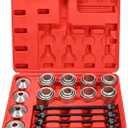28pcs Press and Pull Sleeve Kit Bushes Bushing Bearings Seals Removal Installation Tool Bushes Bearings Seals Removal Install Tool