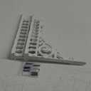 Sungmor 10.6 Inch Cast Iron White Brackets for Shelves, 2PC Vintage Metal Decorative Angle Support Doorway Bracket, Heavy Duty Victorian Shelves Corbels, Wall Mounted Floating Shelf Bracket